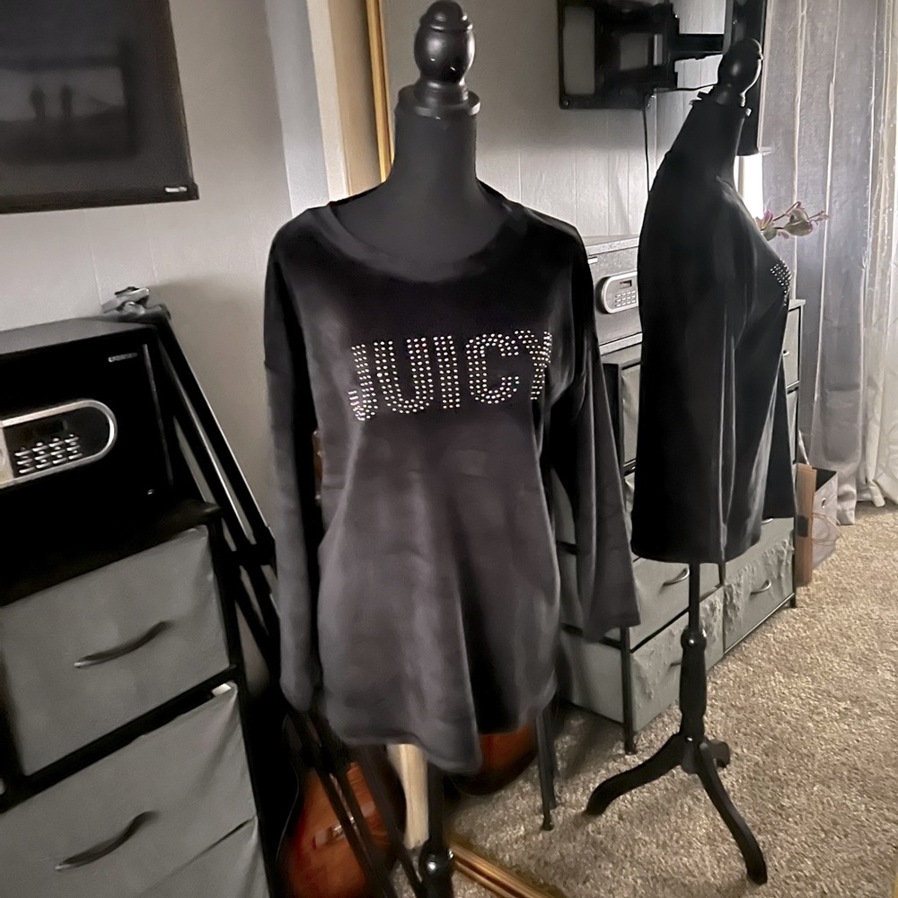 Juicy Couture bling black pajama set